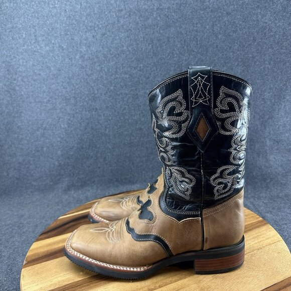 JB Dillon Reserve Men Size 6.5D Brown Leather Western Cowboy Boots JBR2002 W Box - Picture 4 of 11